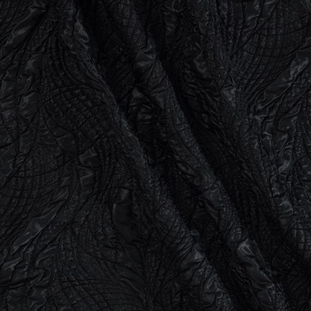 Jacquard cloquÉ geomÉtrico negro